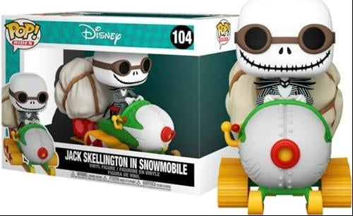 Disney: Funko Pop! Rides - Nightmare Before Christmas - Jack Skellington In Snowmobile (Vinyl Figure 104)
