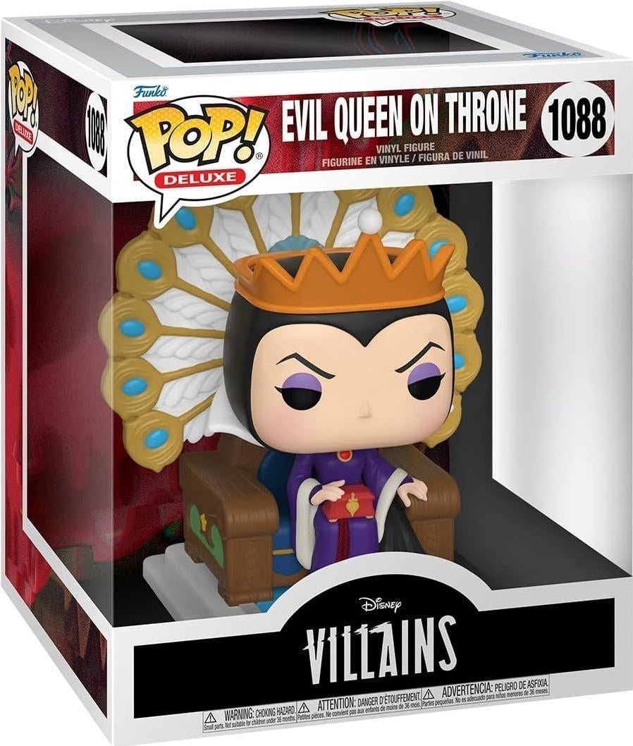 Disney: Funko Pop! Deluxe - Villains - Evil Queen On Throne (Vinyl Figure 1088)