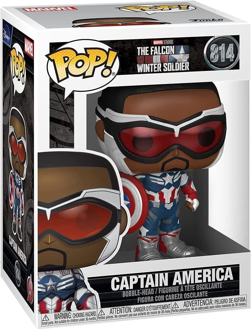 Marvel: Funko Pop! - The Falcon And The Winter Soldier - Captain America (Bobble-Head) (Vinyl Figure 814)