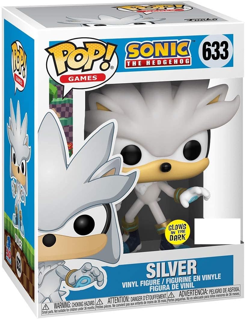 Sonic: Funko Pop! Games - The Hedgehog - Silver (Glow In The Dark) (Vinyl Figure 633)