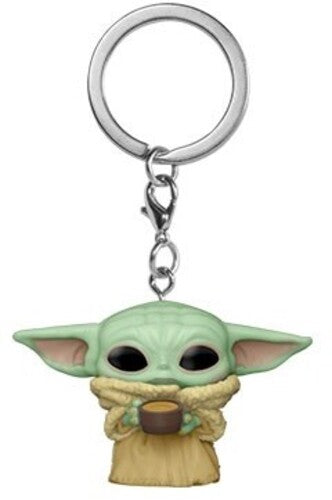 Star Wars: Funko Pop! Pocket Keychain - Mandalorian (The) - The Child with Cup (Portachiavi)