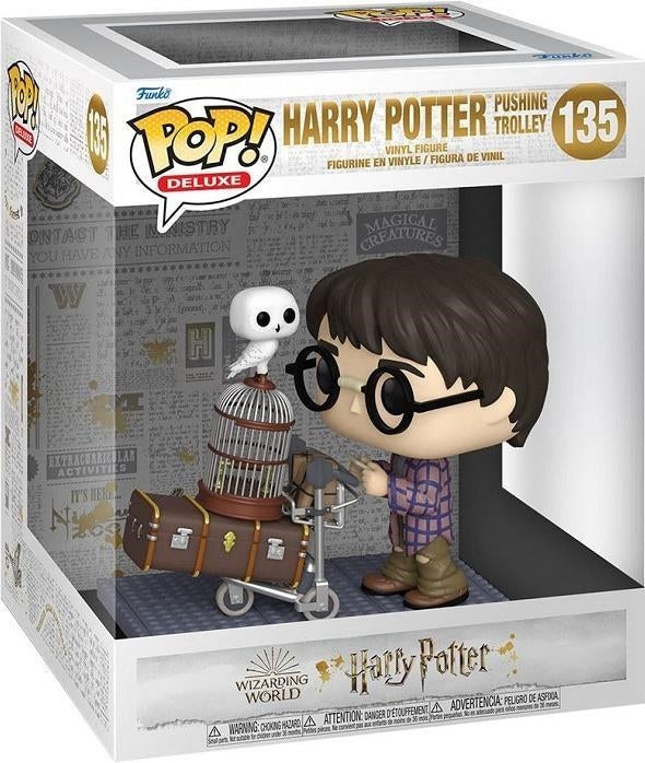 Harry Potter: Funko Pop! Deluxe - Harry Pushing Trolley (Vinyl Figure 135)