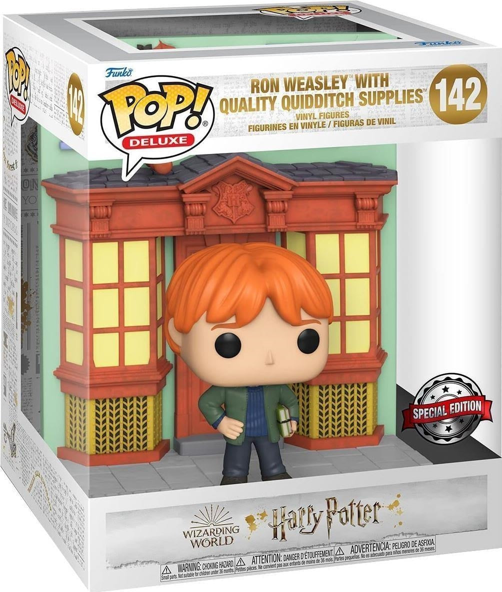 Harry Potter: Funko Pop! Deluxe - Ron Weasley Quality Quidditch Supplies (Vinyl Figure 142)