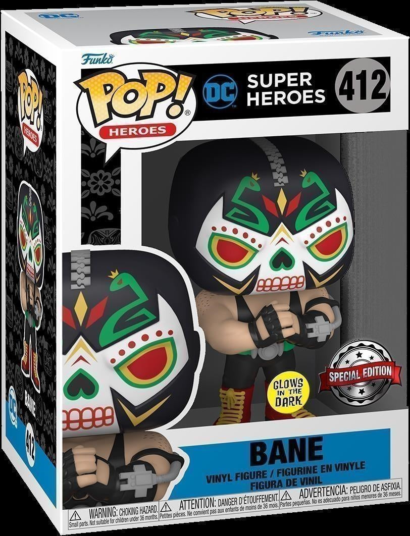 Dc Comics: Funko Pop! Heroes - Super Heroes - Bane (Glow In The Dark) (Vinyl Figure 412)