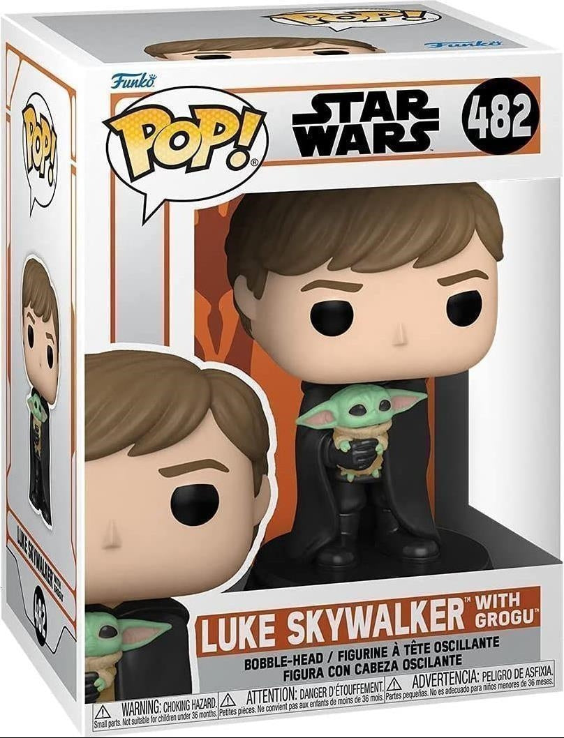 Star Wars: Funko Pop! - The Mandalorian - Luke Skywalker With Grogu (Vinyl Figure 482)