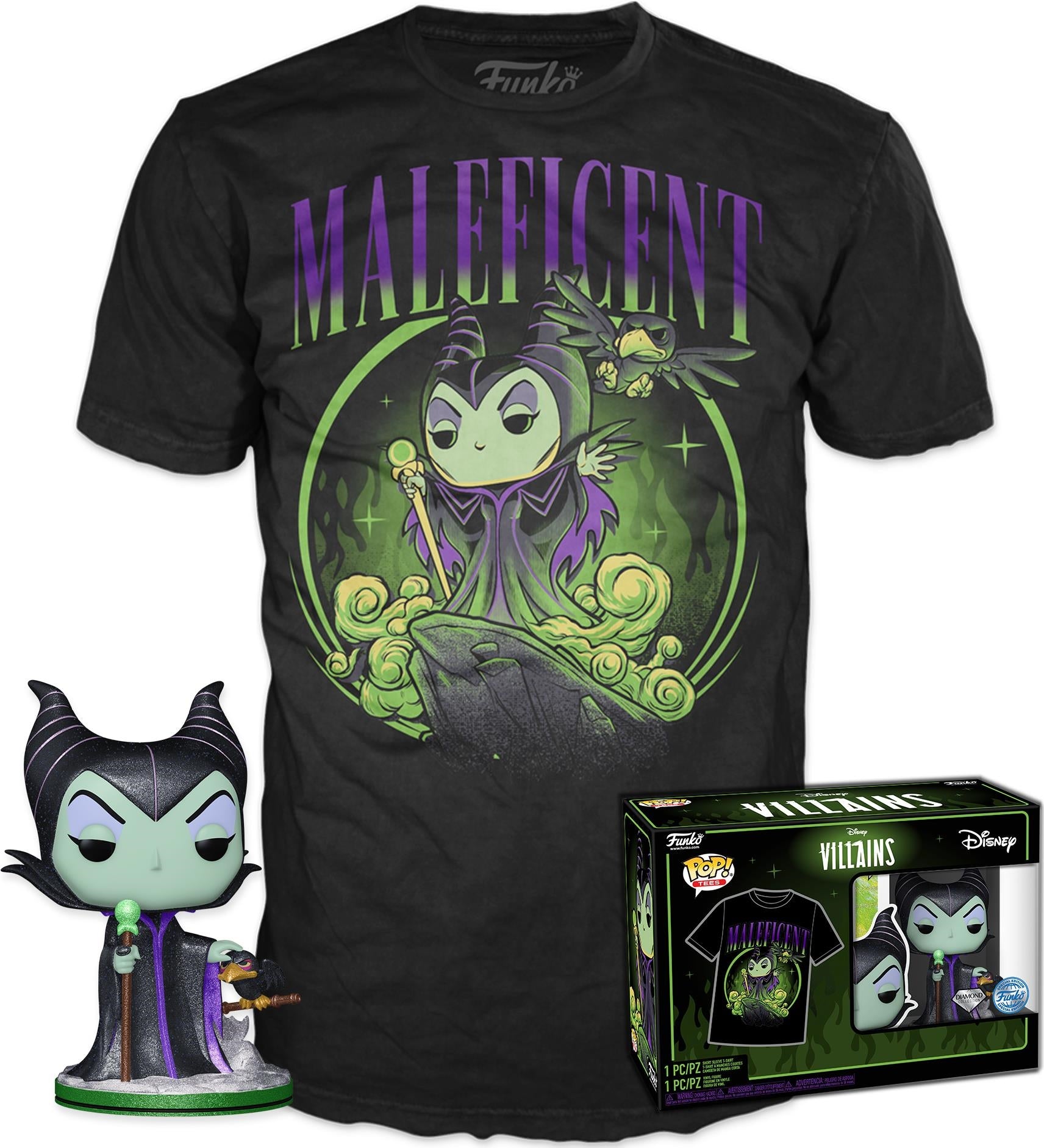 Disney: Funko Pop! & Tee - Villains - Maleficent (Tg. S)