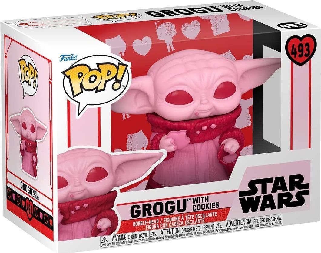 Star Wars: Funko Pop! - Valentines - Grogu With Cookies (Vinyl Figure 493)