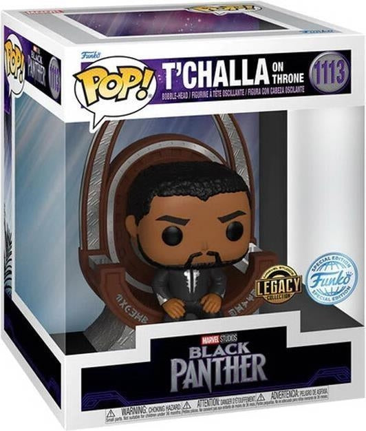 Marvel: Funko Pop! - Deluxe - Black Panther - TChalla On Throne (Vinyl Figure 1113)