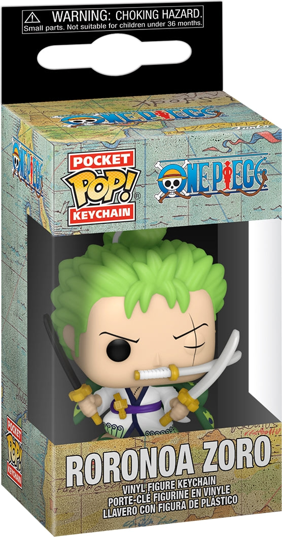 One Piece: Funko Pop! Pocket Keychain - Roronoa Zoro (Portachiavi)