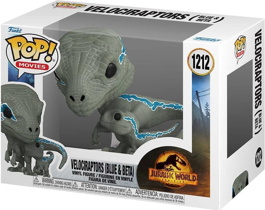 Jurassic World: Funko Pop! Movies - Dominion - Velociraptors (Blue & Beta) (Vinyl Figure 1212)