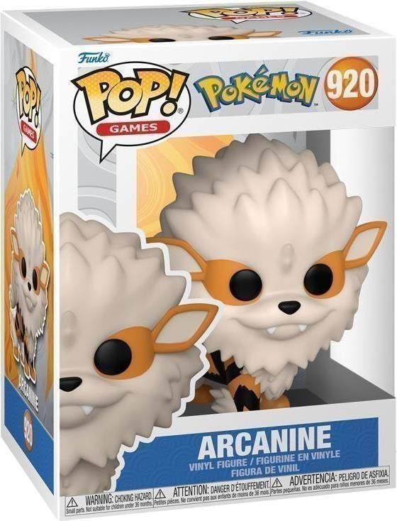 Pokemon: Funko Pop! Games - Arcanine (Vinyl Figure 920)