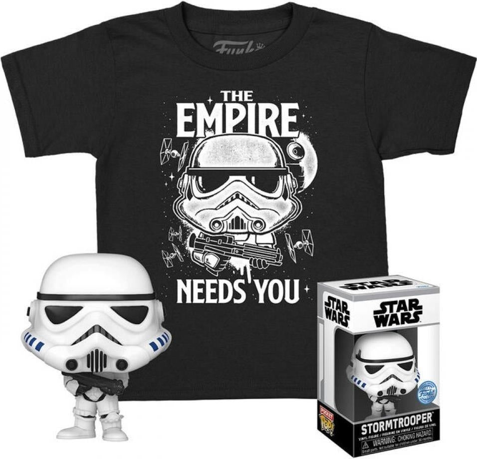 Star Wars: Funko Pop! Mini Pop! & Tee - Stormtrooper Tg. M