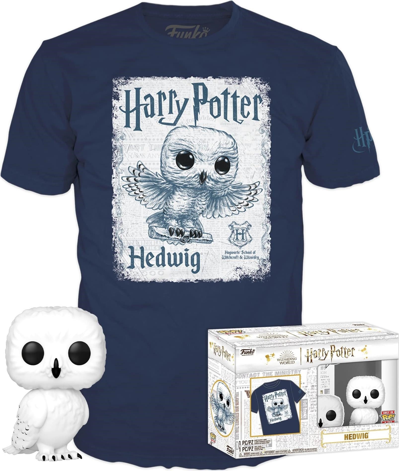 Harry Potter: Funko Pop! & Tee - Hedwig Tg. M