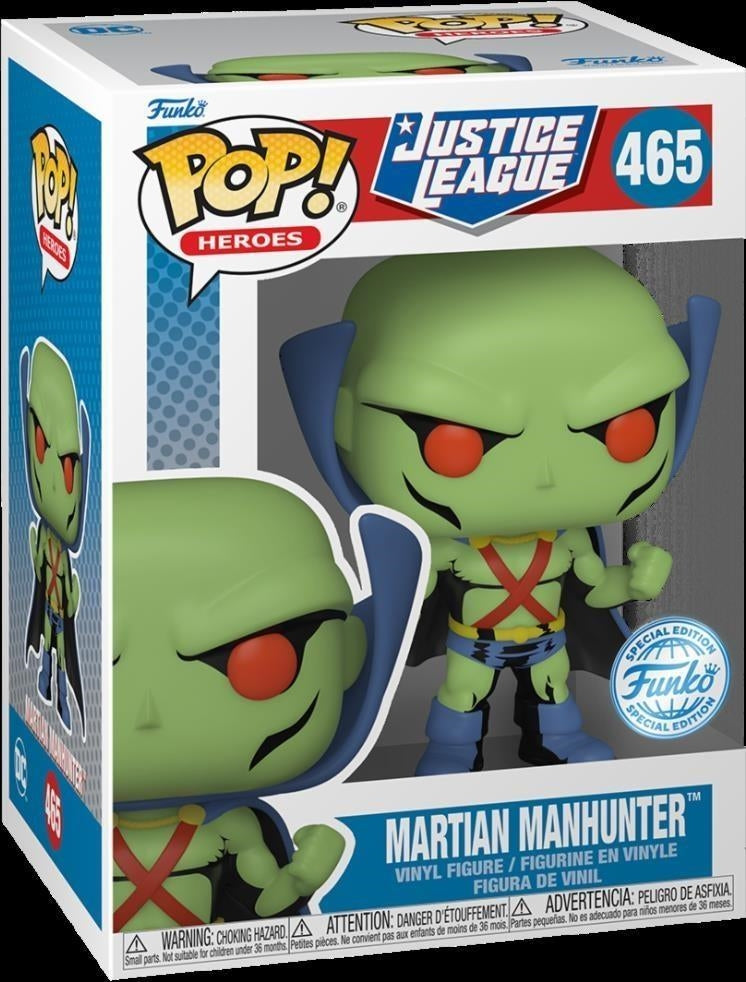 Dc Comics: Funko Pop! Heroes - Justice League - Martian Manhunter (Vinyl Figure 465)