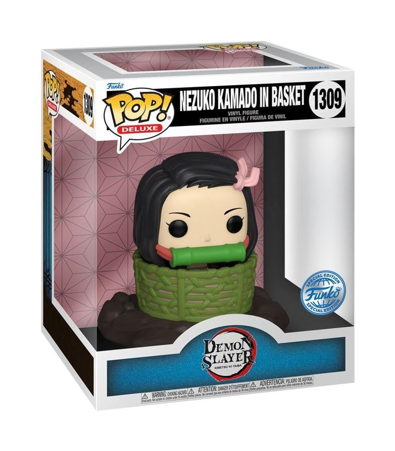 Demon Slayer: Funko Pop! Deluxe - Nezuko Kamado In Basket (Vinyl Figure 1309)