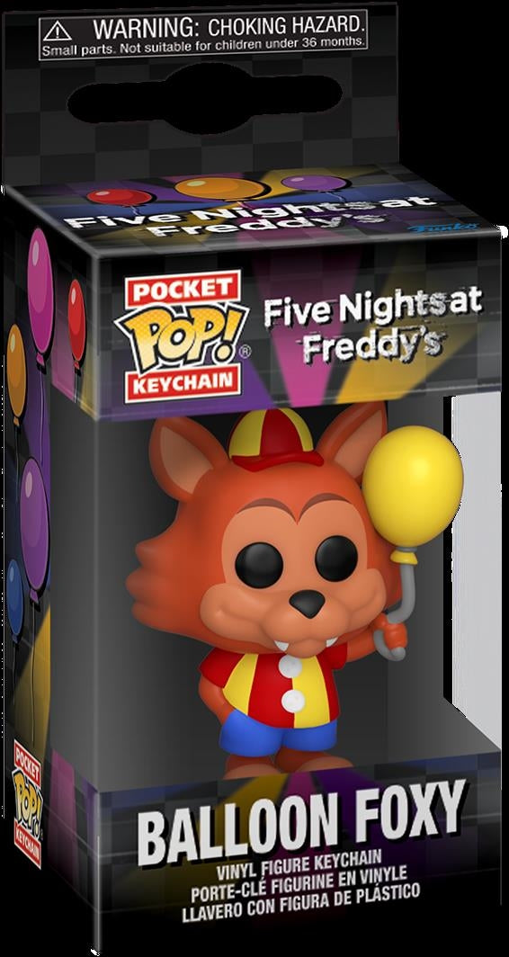 Five Nights At Freddys: Funko Pop! Pocket Keychain - Balloon Foxy (Portachiavi)