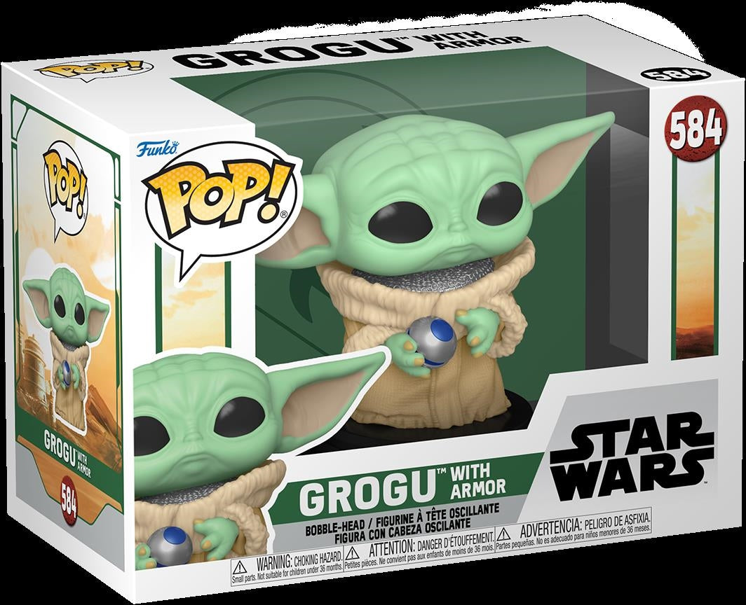 Star Wars: Funko Pop! - Book Of Boba Fett - Grogu W/Armor (Vinyl Figure 584)