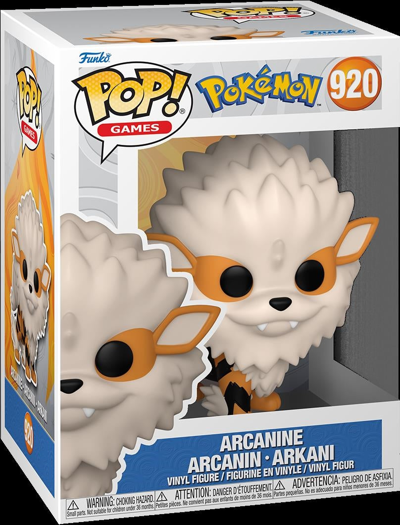 Pokemon: Funko Pop! Games - Arcanine (Vinyl Figure 920)