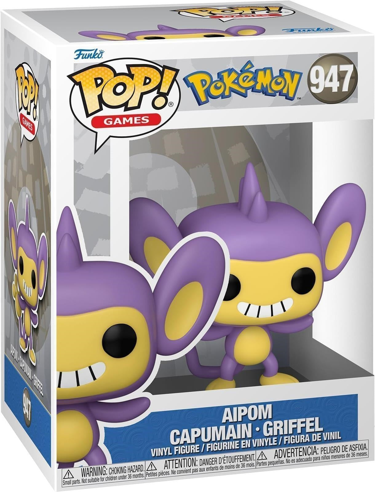 Pokemon: Funko Pop! Games - Aipom (Vinyl Figure 947)