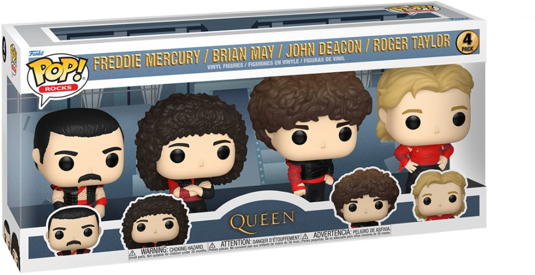 Queen: Funko Pop! Rocks - Radio Gaga 4PK