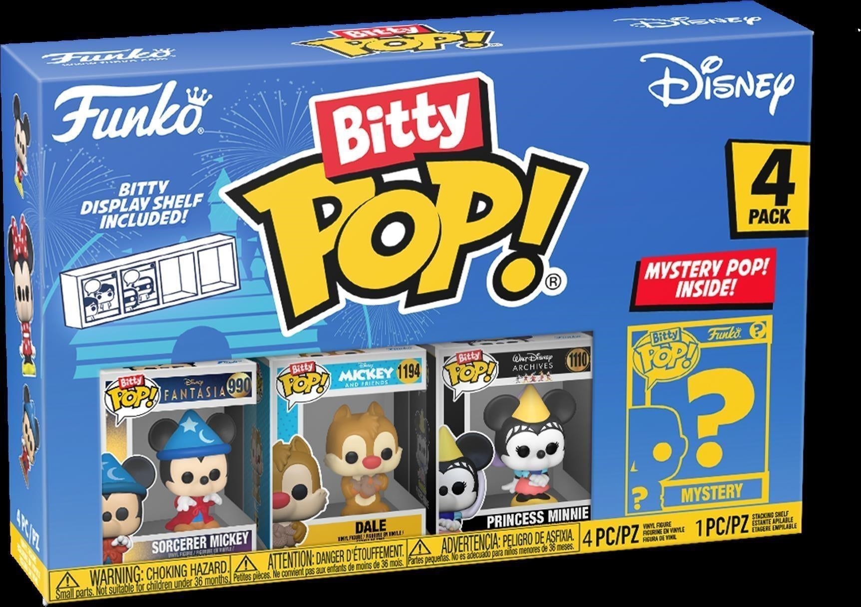 Disney: Funko Pop! Bitty POP 4 Packs - Sorcerer Mickey