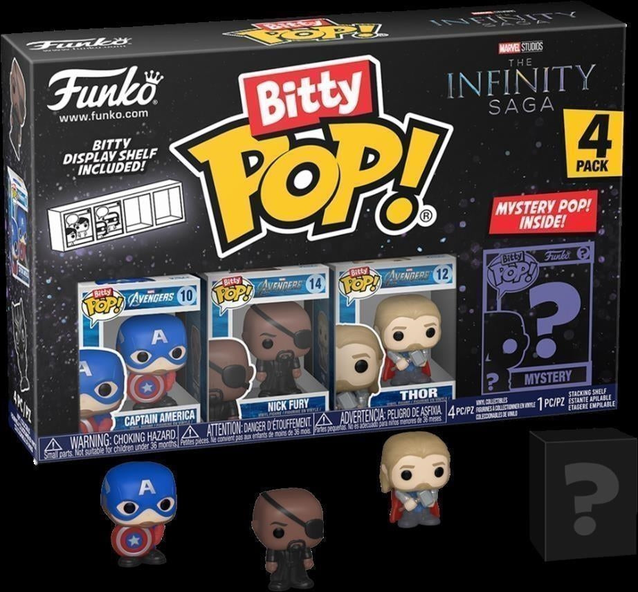 Marvel: Funko Bitty Pop! - The Infinity Saga 4 Packs - Captain America