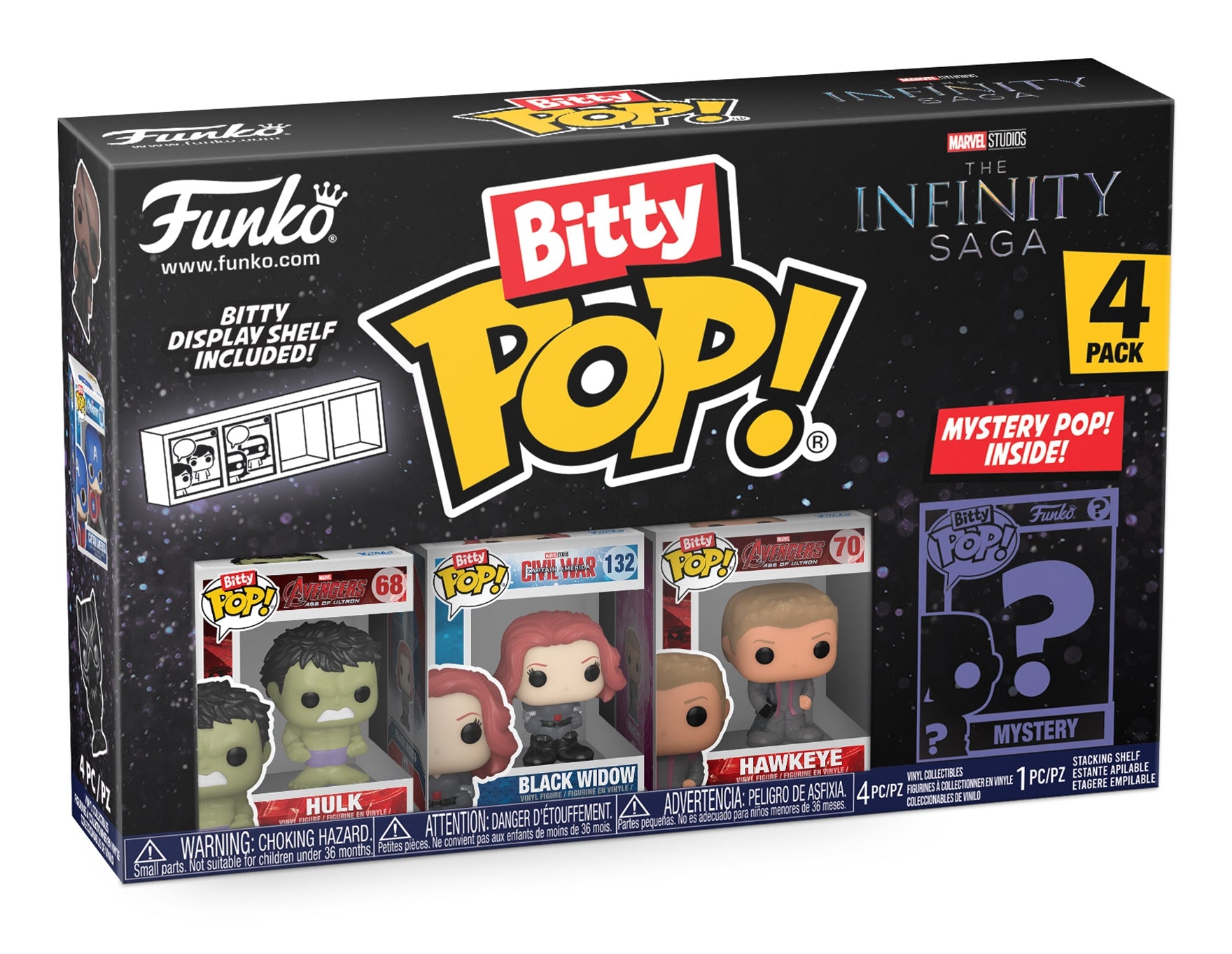 Marvel: Funko Bitty Pop! - The Infinity Saga 4 Packs - Hulk