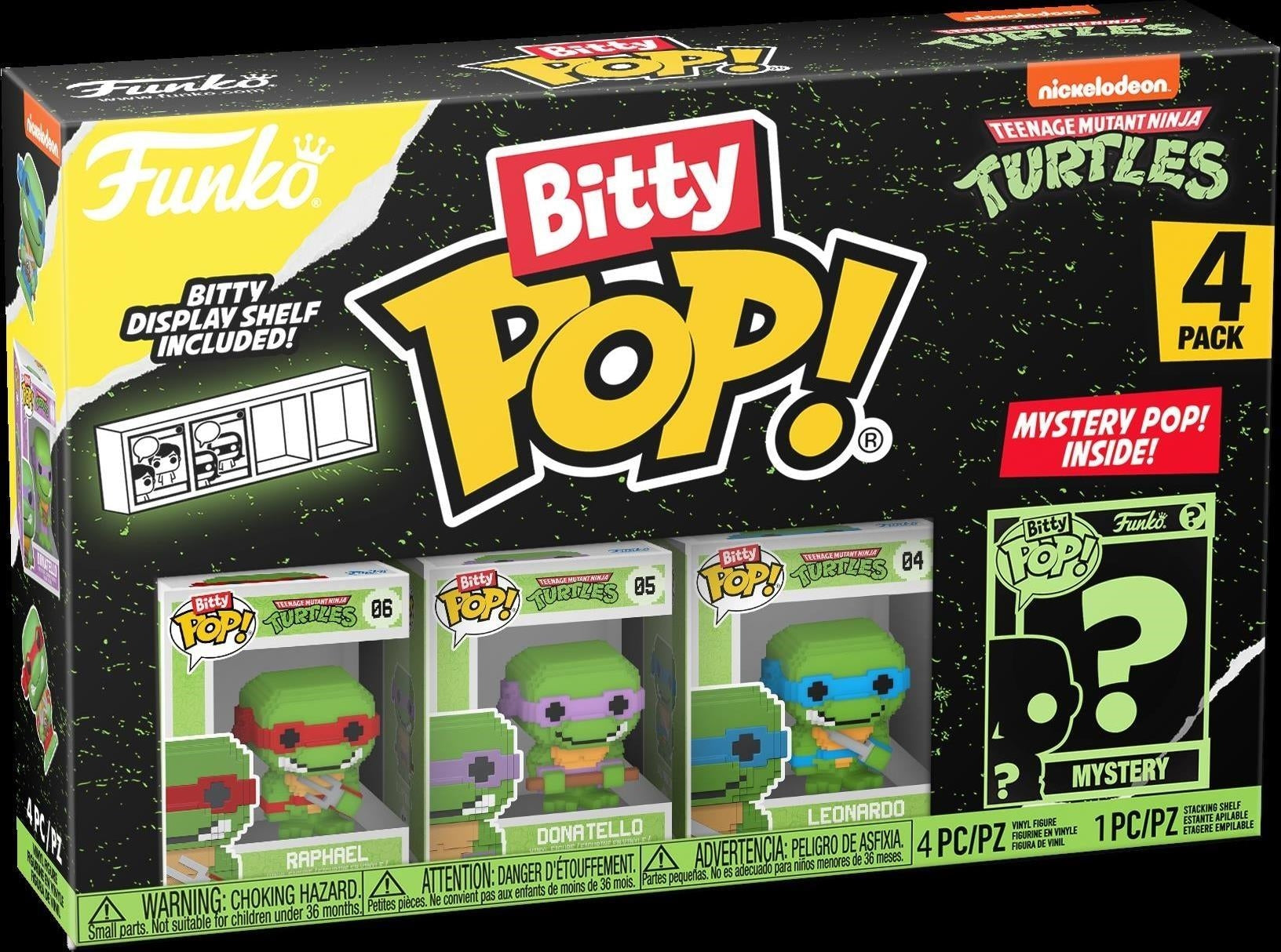 Teenage Mutant Ninja Turtles: Funko Pop! Bitty Pop - 8-Bit (4 Pk)