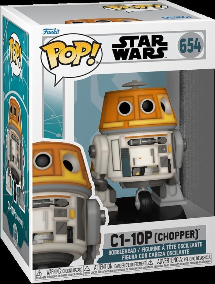 Star Wars: Funko Pop! Vinyl - Ahsoka Season One - C1-10P (Chopper) (Vinyl Figure 654)