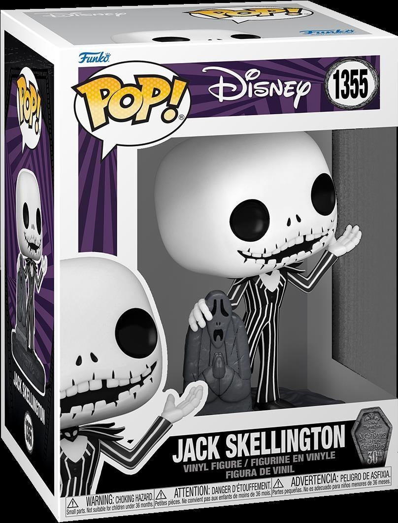 Disney: Funko Pop! - The Nightmare Before Christmas - 30th Anniversary - Jack With Gravestone (Vinyl Figure 1355)