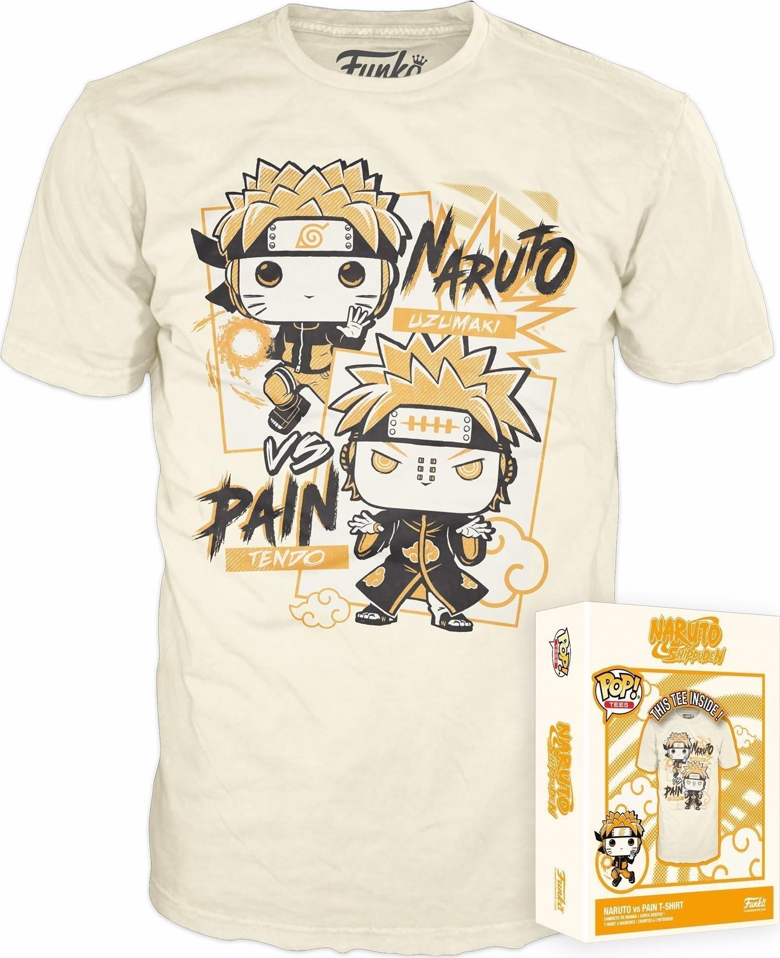 Naruto: Funko Boxed Tee - Naruto v Pain (T-Shirt Unisex Tg. S)