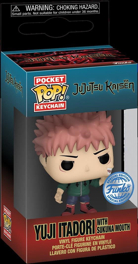 Jujutsu Kaisen: Funko Pop! Keychain - Yuji Itadori (With Sakura Mouth)