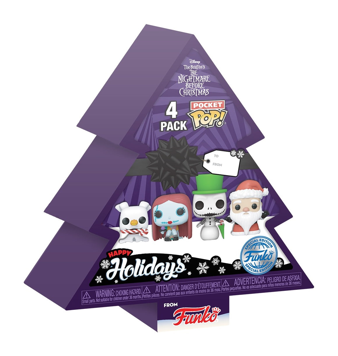 Disney: Funko Pop! Keychain - The Nightmare Before Christmas - Tree Holiday Box PDQ