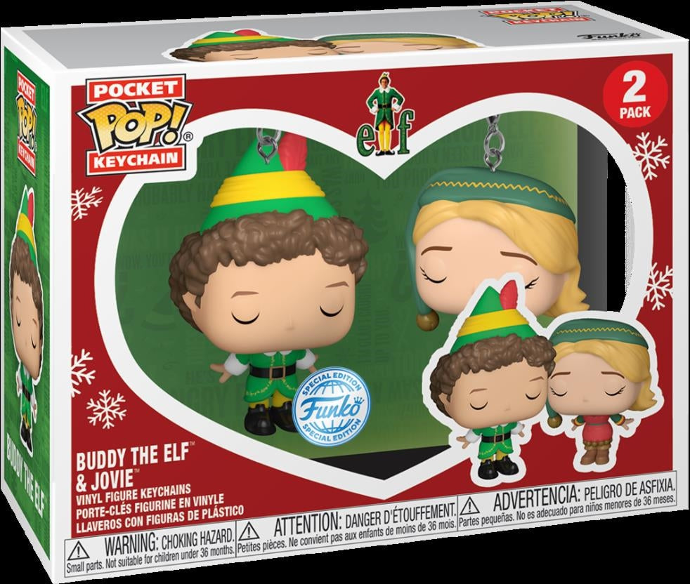 Elf: Funko Pop! Keychain - 2PK Buddy & Jovie