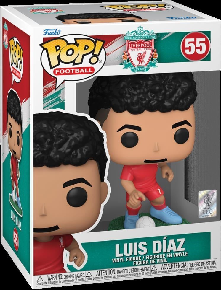 Football: Funko Pop! - LFC - Luis Diaz (Vinyl Figure 55)