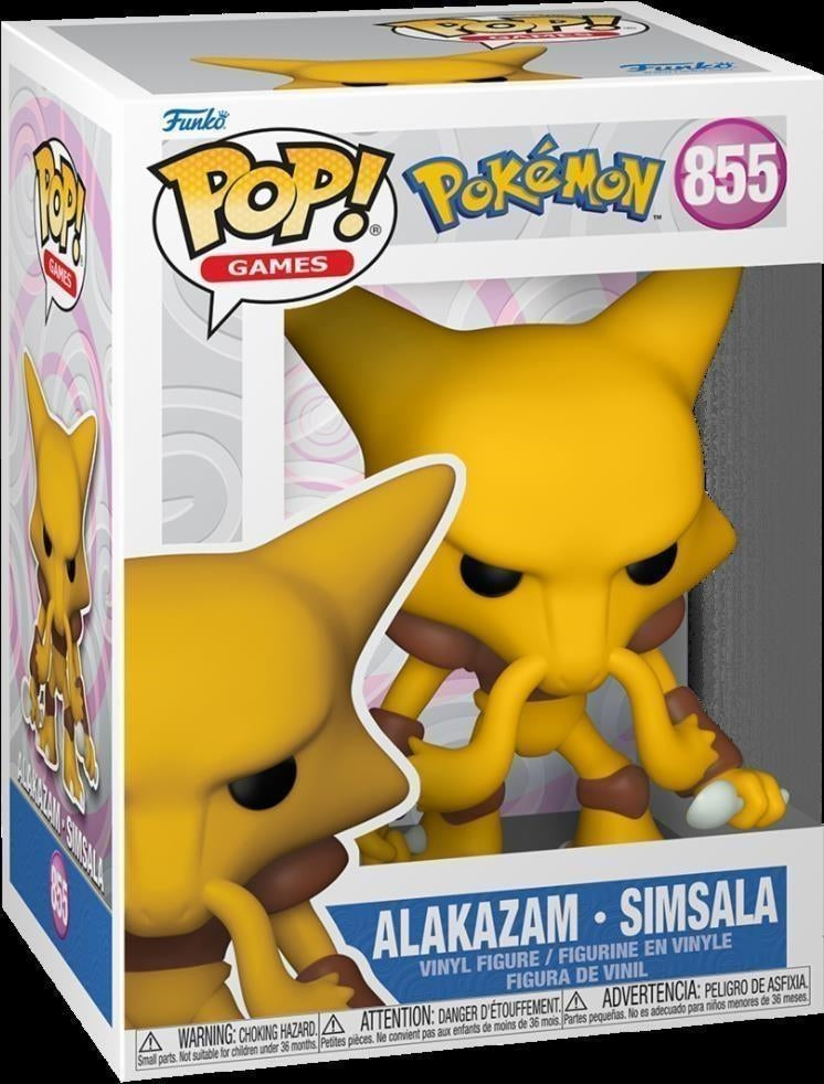 Pokemon: Funko Pop! Games - Alakazam (Vinyl Figure 855)