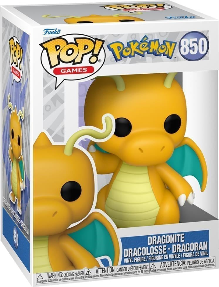 Pokemon: Funko Pop! Games - Dragonite (Vinyl Figure 850)