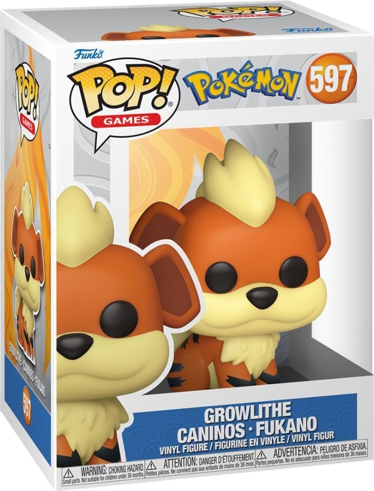 Pokemon: Funko Pop! Games - Growlithe (Vinyl Figure 597)