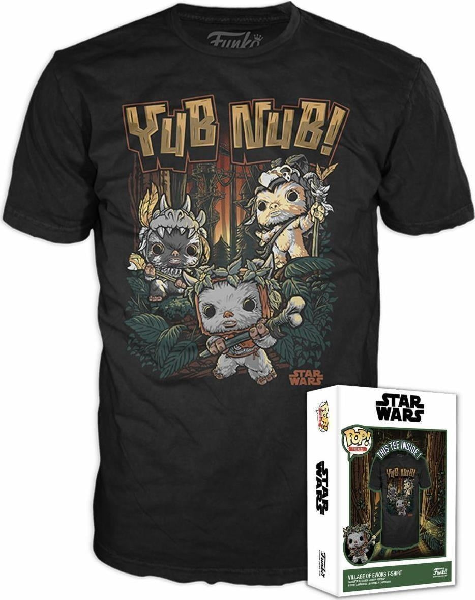 Star Wars: Funko Pop! Boxed Tee - Il Ritorno Dello Jedi - Ewok (T-Shirt Unisex Tg. S)