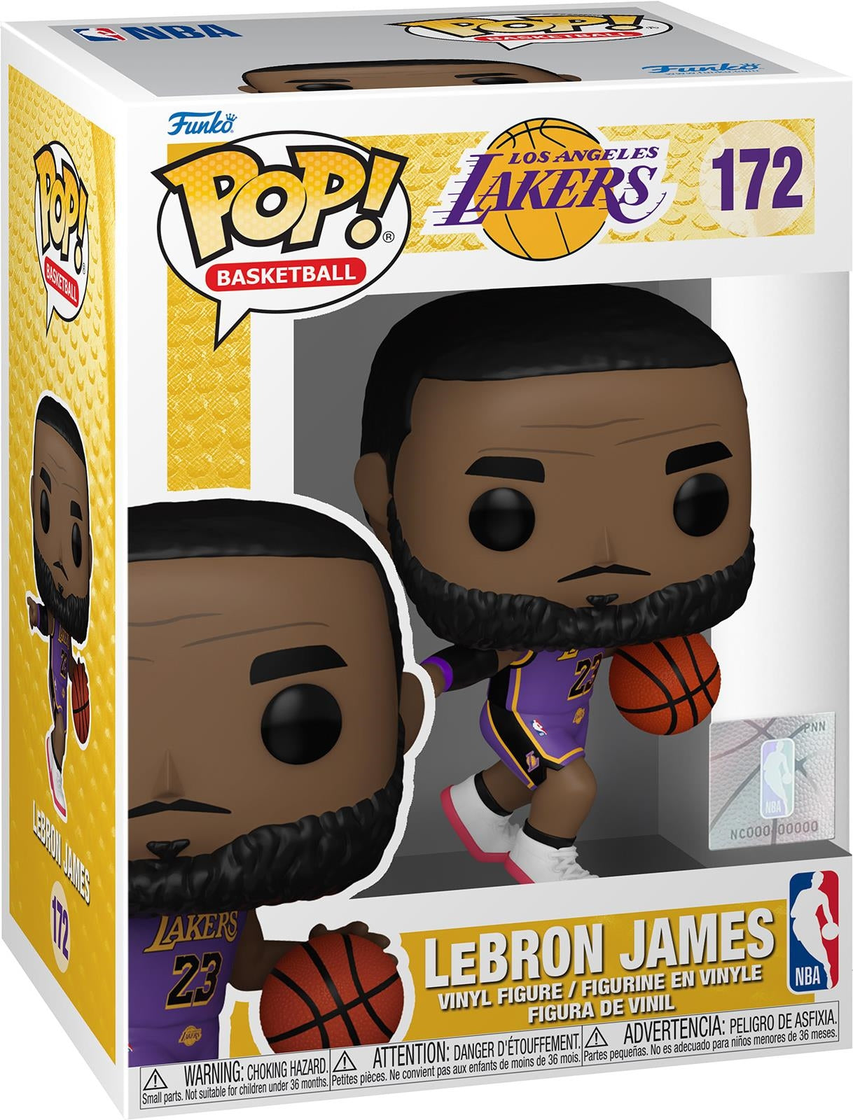 Basketball: Funko Pop! - Nba - Los Angeles Lakers - LeBron James (Vinyl Figure 172)