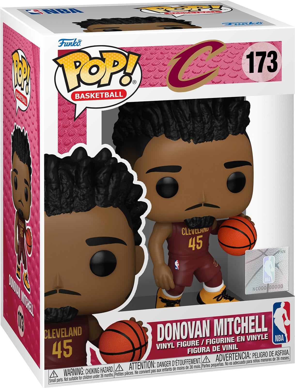 NBA: Funko Pop! Basketball - Cavs - Donovan Mitchell (Vinyl Figure 173)