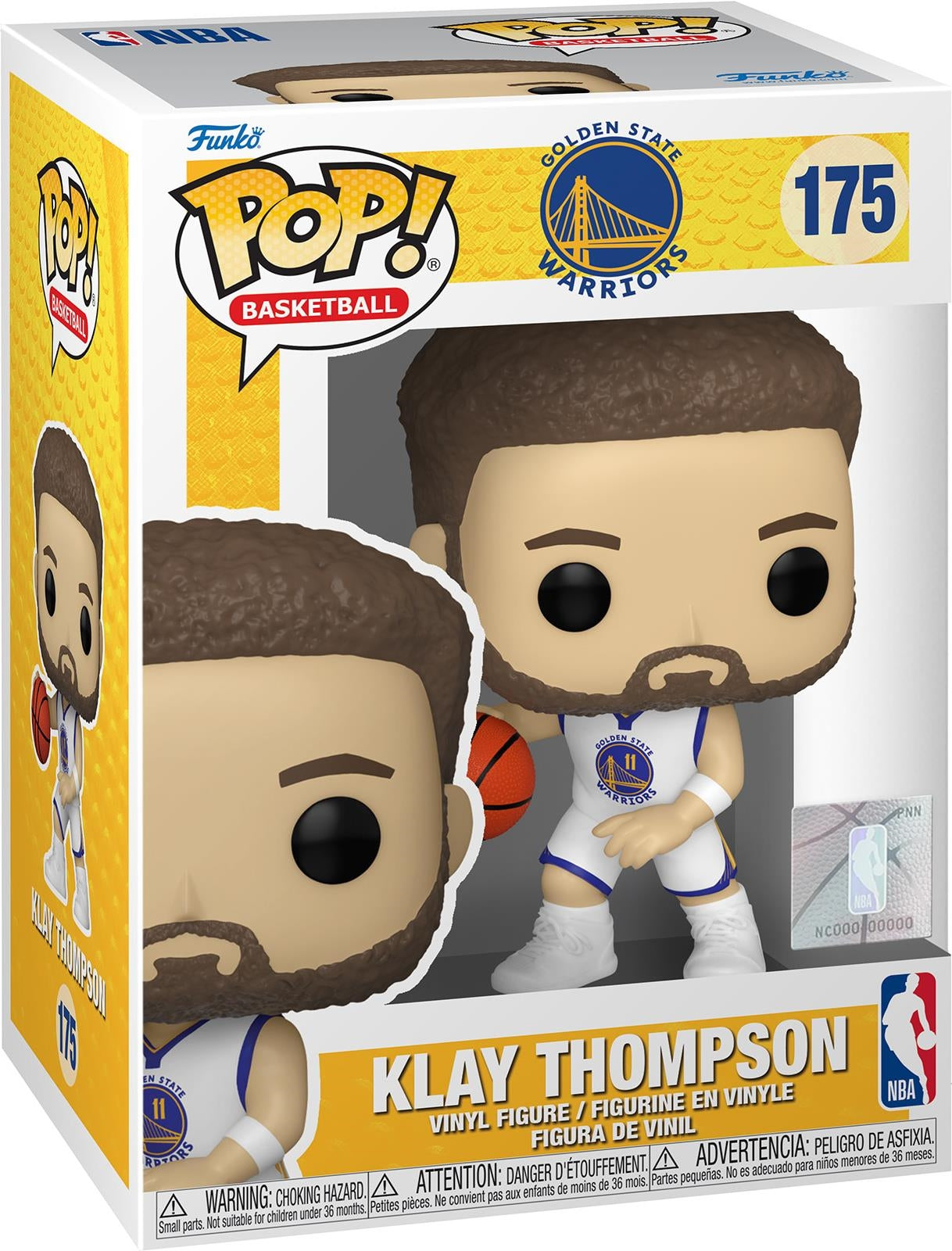 NBA: Funko Pop! Basketball - Warriors - Klay Thompson (Vinyl Figure 175)