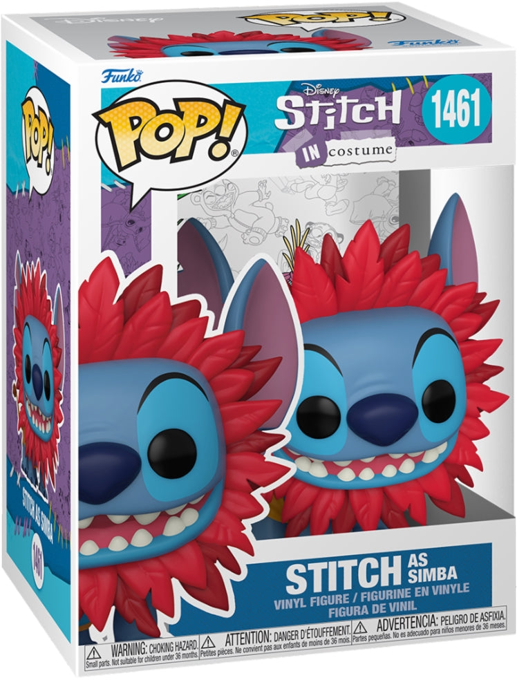 Disney: Funko Pop! - Lilo & Stitch - Stitch As Simba (Vinyl Figure 1461)