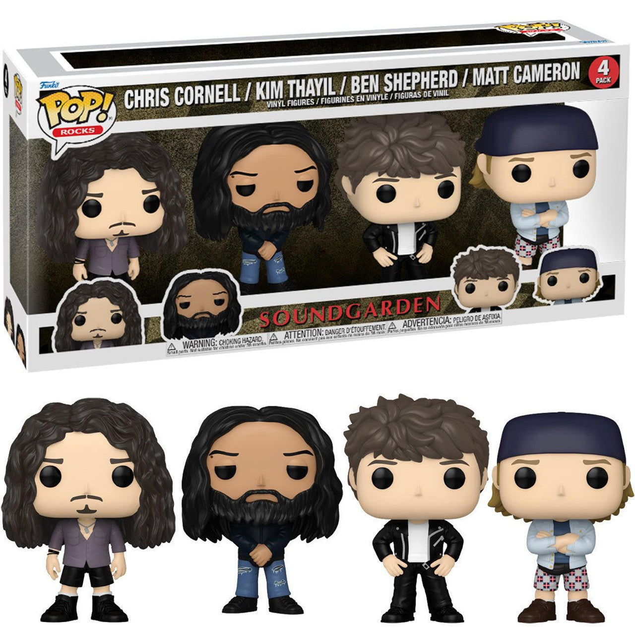 Soundgarden: Funko Pop Rocks - Chris Cornell / Kim Thayil / Ben Shepherd / Matt Cameron (4 Pack)