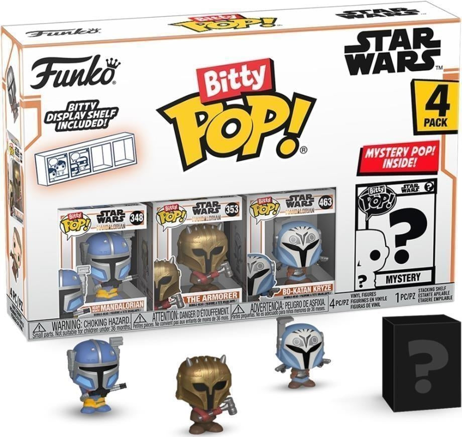 Star Wars: Funko Pop! Bitty Pop! - The Mandalorian - Heavy Mandalorian (4 Pack)