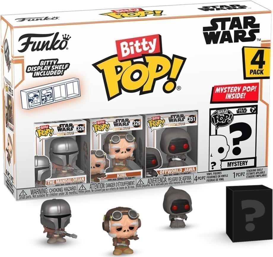 Star Wars: Funko Pop! Bitty Pop! - The Mandalorian - Mandalorian (4 Pack)