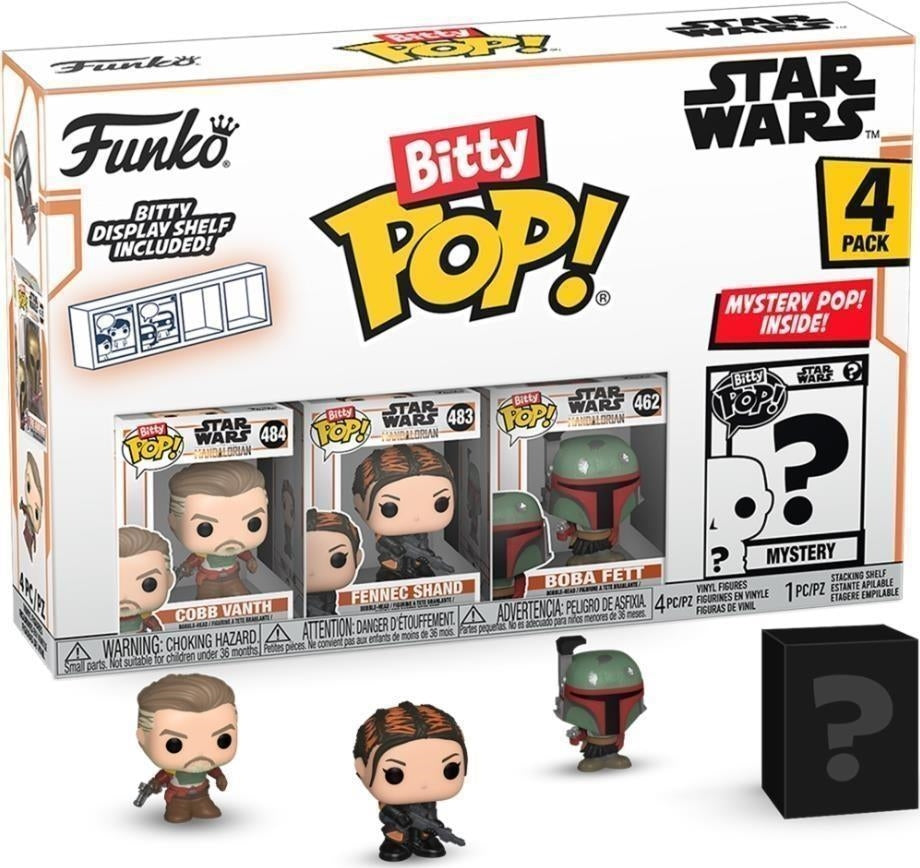 Star Wars: Funko Pop! Bitty Pop! - The Mandalorian - Marshal (4 Pack)