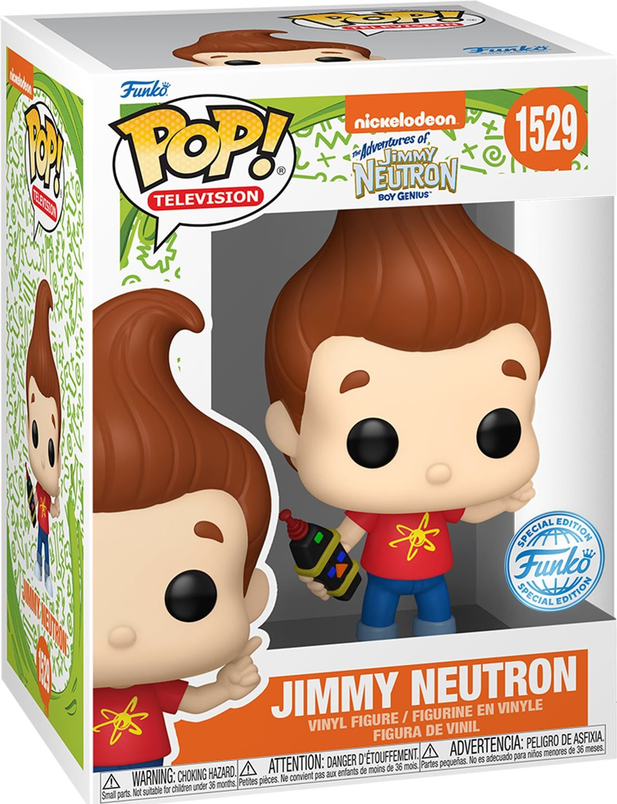 Nickelodeon: Funko Pop! Television - The Adventure Of Jimmy Neutron Boy Genius - Jimmy Neutron (Vinyl Figure 1529)