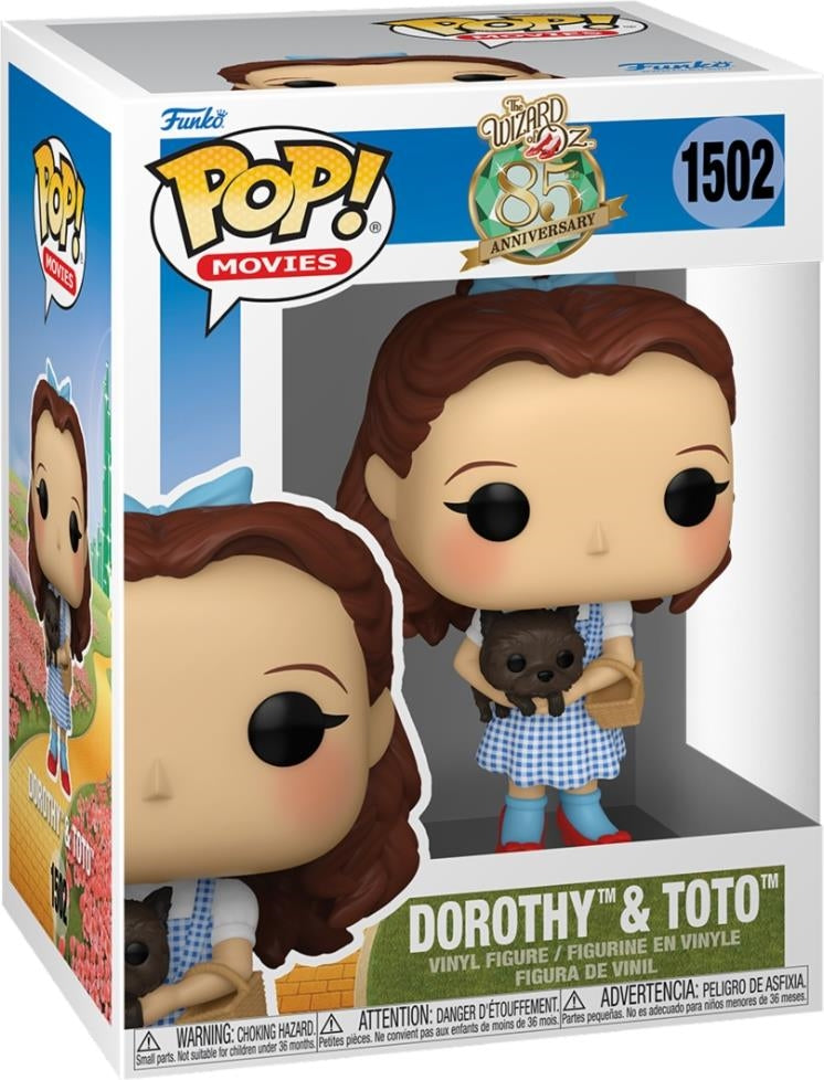 Wizard Of Oz (The): Funko Pop! Movies - 85Th Anniversary - Dorothy & Toto (Vinyl Figure 1502)