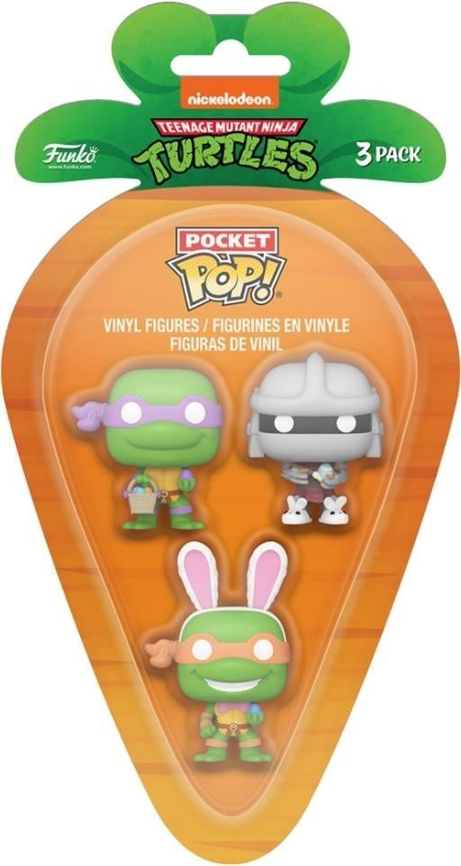 Teenage Mutant Ninja Turtles: Funko Carrot Pocket Pop - Donatello / Michelangelo / Shredder